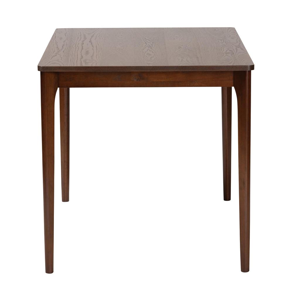 Baxton Studio Sherwin Mid-Century Modern Walnut Brown Finished Wood Dining Table. Picture 12