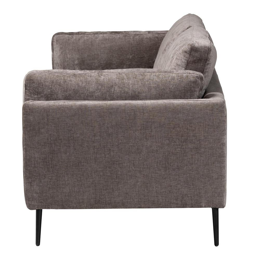 Holton Modern Grey Fabric Sofa. Picture 13