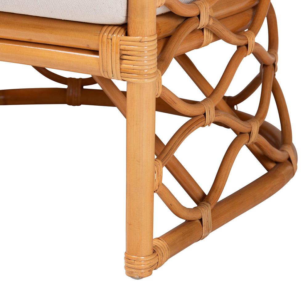 Acelynn Bohemian Light Honey Rattan Arm Chair. Picture 16