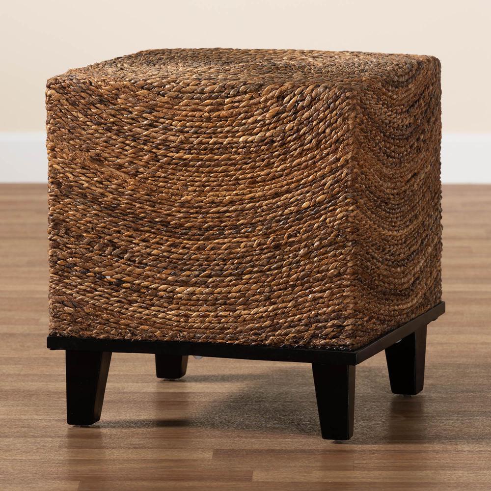 Verino Bohemian Natural Seagrass End Table. Picture 17