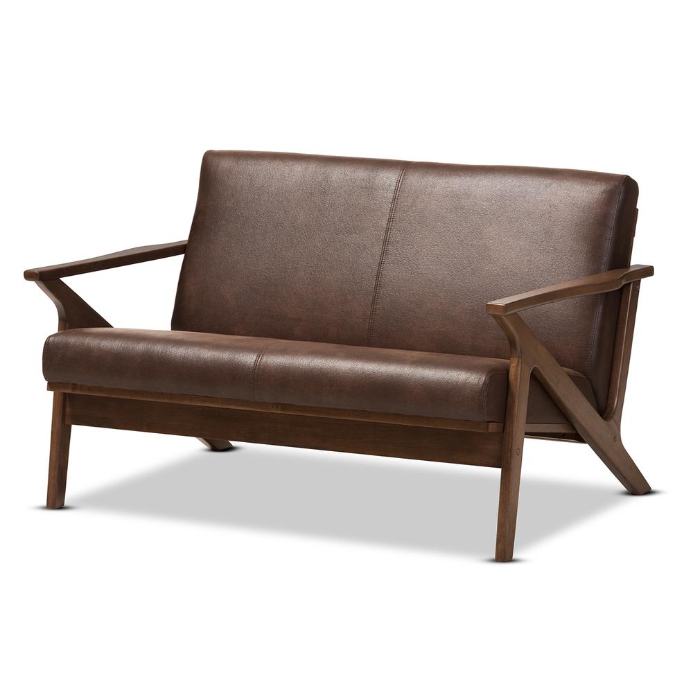 Leather 2-Seater Loveseat. Picture 9