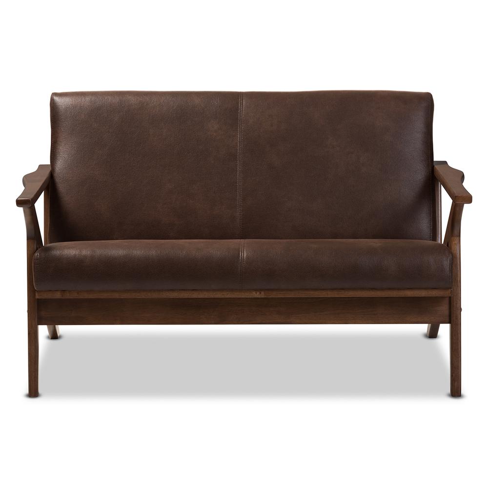 Leather 2-Seater Loveseat. Picture 10
