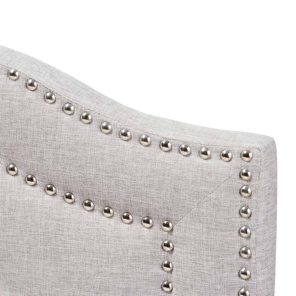 Edith Modern and Contemporary Greyish Beige Fabric Full Size Headboard. Picture 9