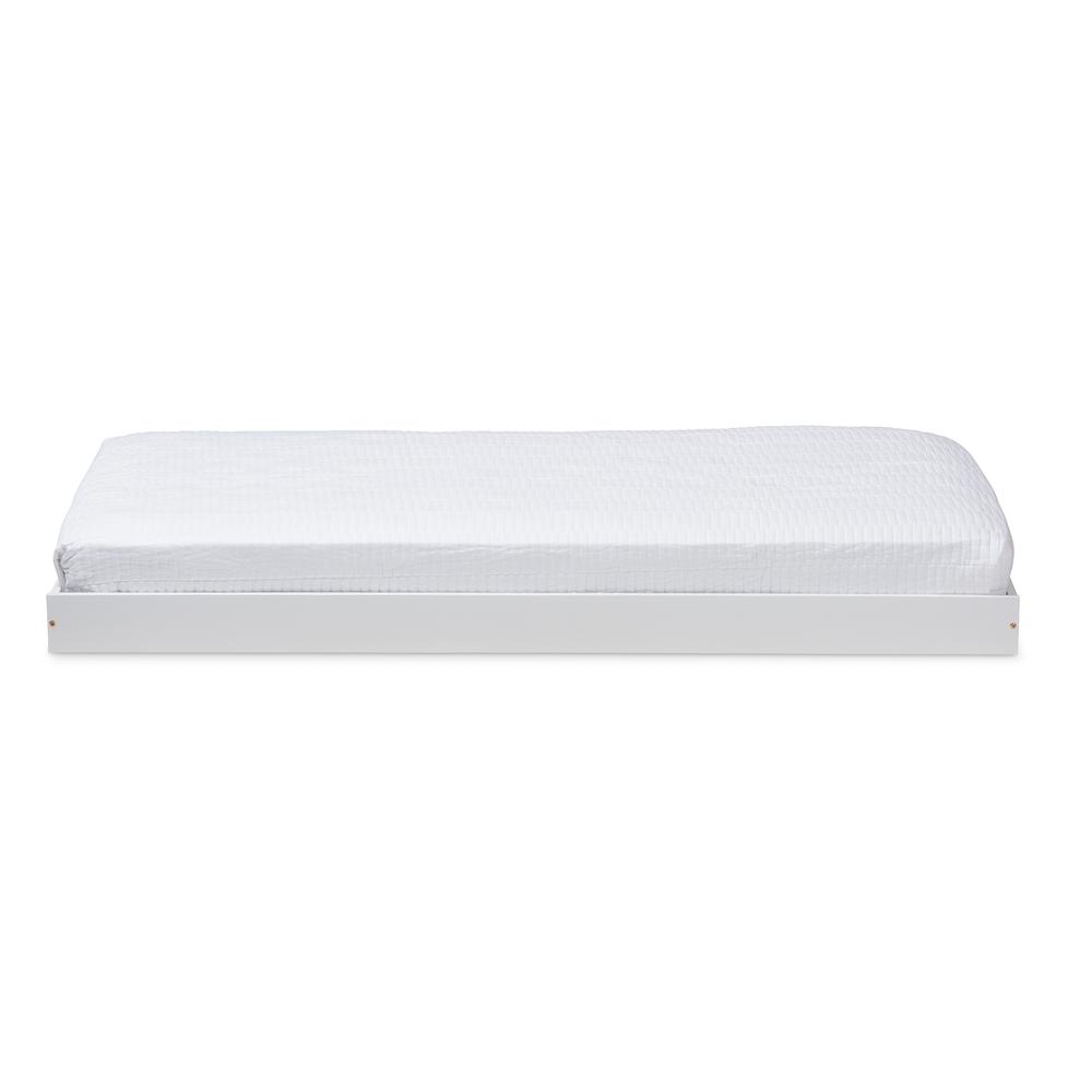 Baxton Studio Payton Modern and Contemporary White-Finished Twin Trundle. Picture 8