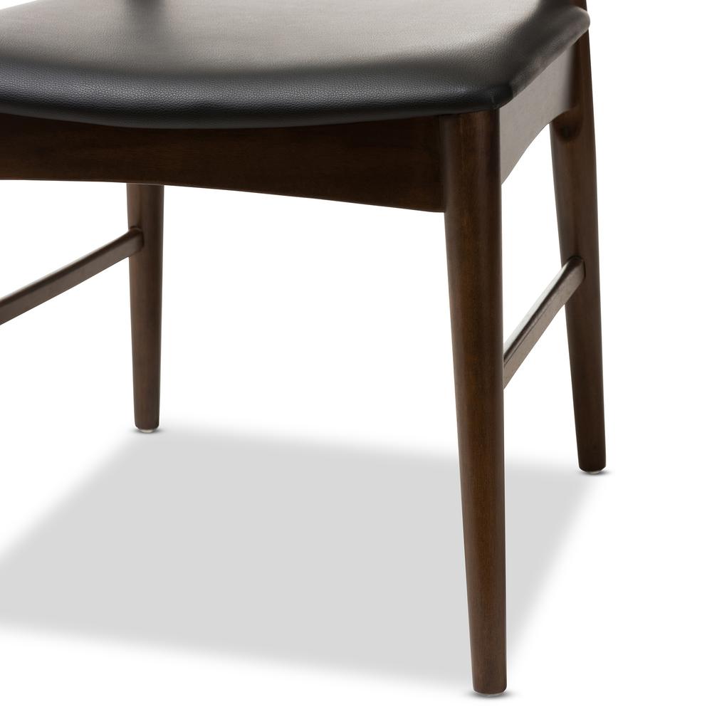 Baxton Studio Winton Mid-Century Modern Walnut Wood Dining Chair (Set of 2). Picture 13