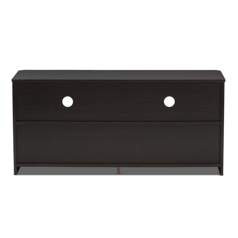 Espresso Brown Finished Wood 2-Drawer TV Stand. Picture 15