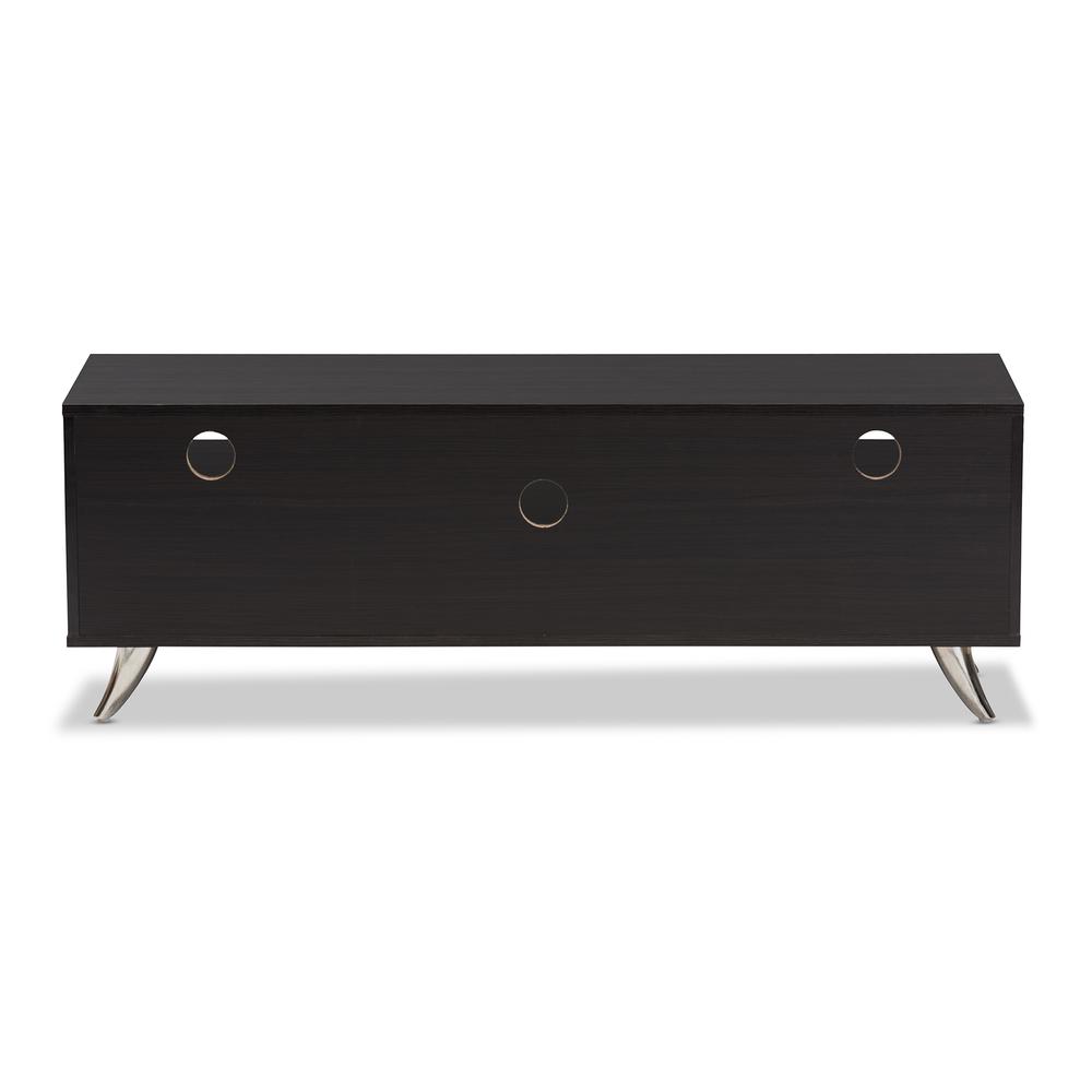 Warwick Modern and Contemporary Espresso Brown Finished Wood TV Stand. Picture 16