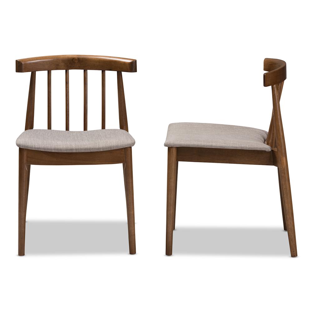 Baxton Studio Wyatt Mid-Century Modern Walnut Wood Dining Chair (Set of 2). Picture 10