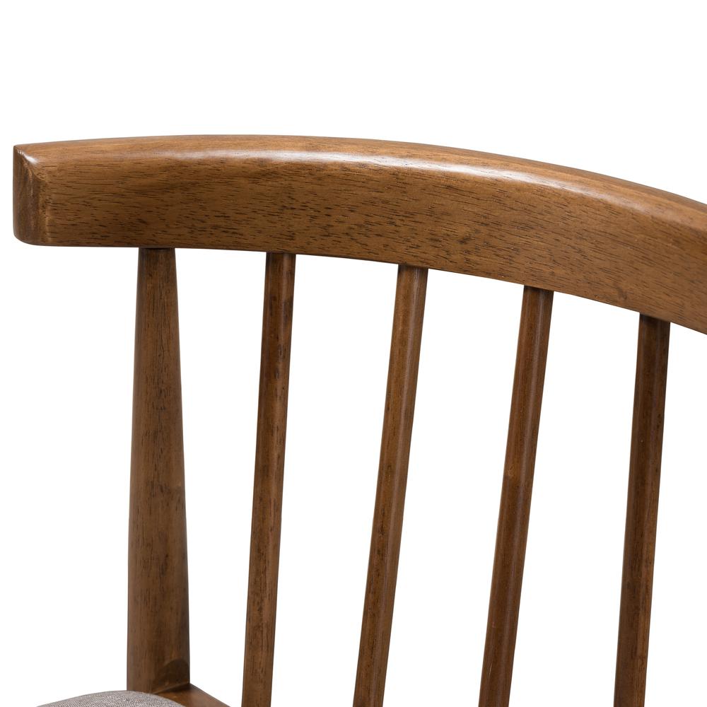 Baxton Studio Wyatt Mid-Century Modern Walnut Wood Dining Chair (Set of 2). Picture 11