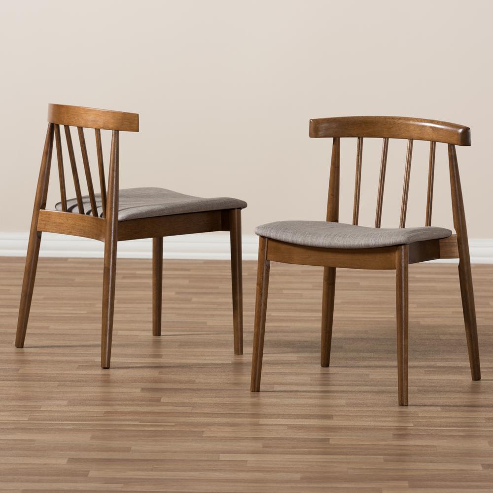 Baxton Studio Wyatt Mid-Century Modern Walnut Wood Dining Chair (Set of 2). Picture 13