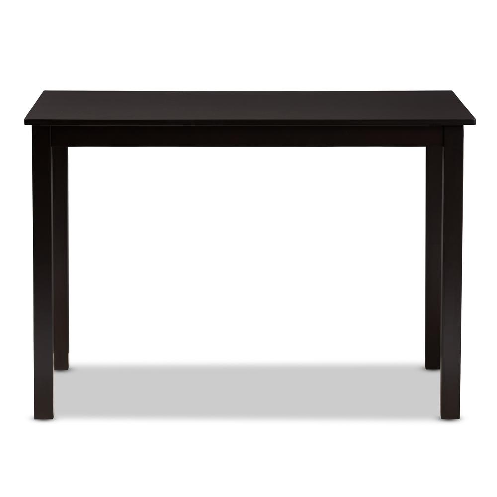 Baxton Studio Eveline Modern Espresso Brown Finished Wood 43-Inch Dining Table. Picture 9