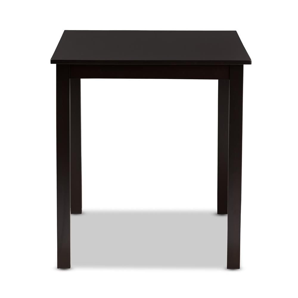 Baxton Studio Eveline Modern Espresso Brown Finished Wood 43-Inch Dining Table. Picture 10