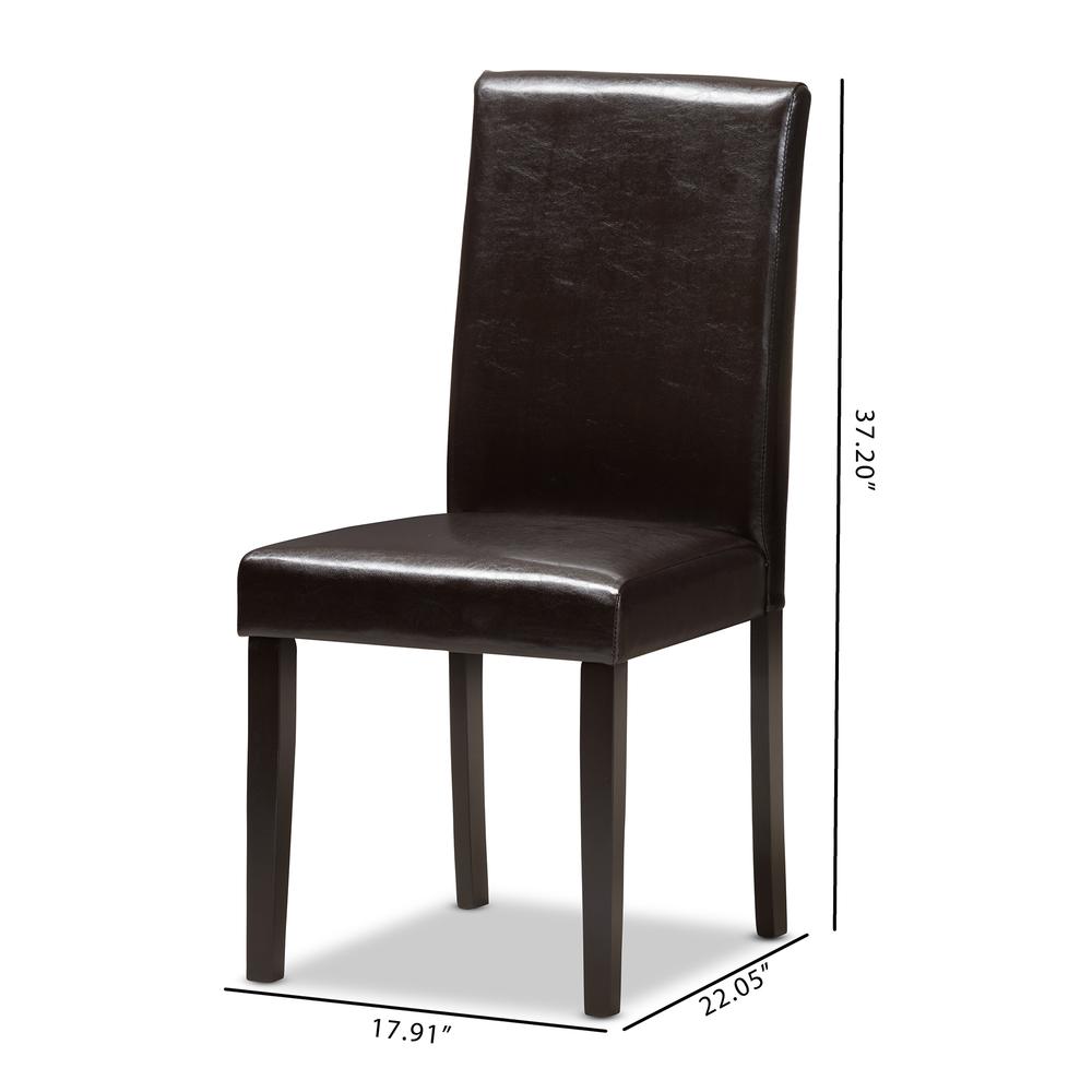 Leather Upholstered Dining Chair (Set of 2). Picture 12