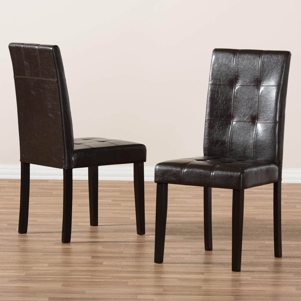 Leather Upholstered Dining Chair (Set of 2). Picture 13