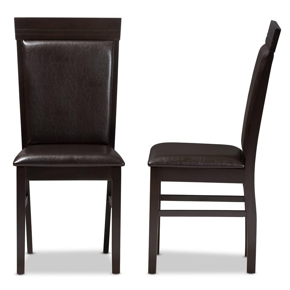 Leather Upholstered Dining Chair (Set of 2). Picture 10