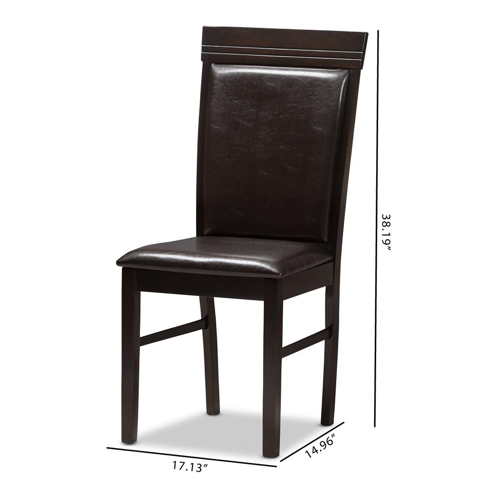 Leather Upholstered Dining Chair (Set of 2). Picture 14