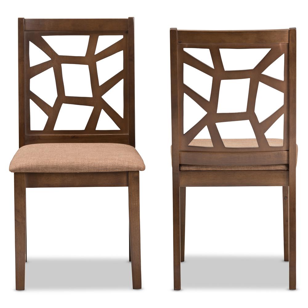 Walnut Brown Finished Dining Chair (Set of 2). Picture 9