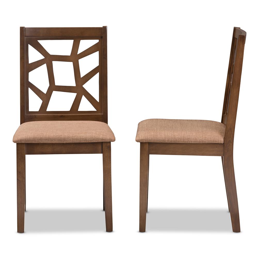 Walnut Brown Finished Dining Chair (Set of 2). Picture 10