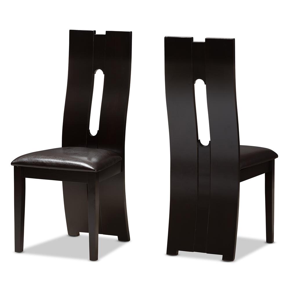 Leather Upholstered Dining Chair (Set of 2). Picture 8