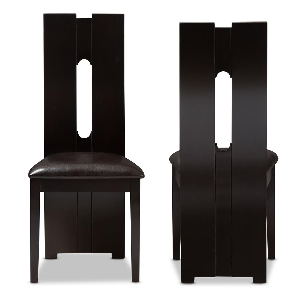 Leather Upholstered Dining Chair (Set of 2). Picture 9