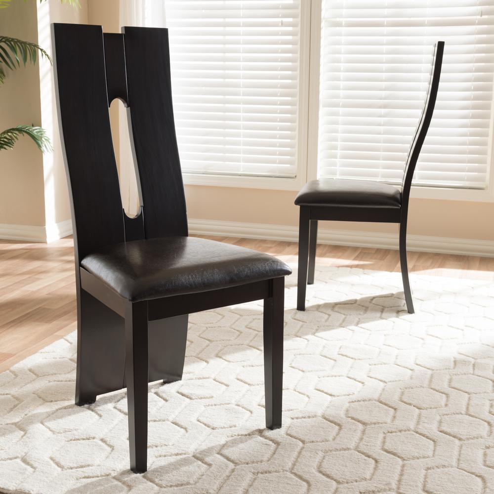 Leather Upholstered Dining Chair (Set of 2). Picture 12
