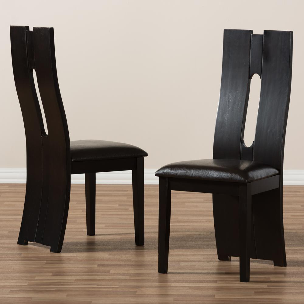 Leather Upholstered Dining Chair (Set of 2). Picture 13