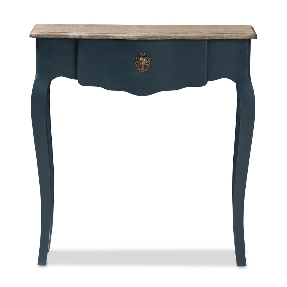Baxton Studio Mazarine Classic and Provincial Blue Spruce Finished Console Table. Picture 14