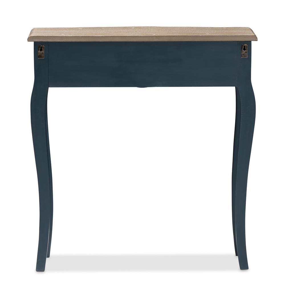 Baxton Studio Mazarine Classic and Provincial Blue Spruce Finished Console Table. Picture 16