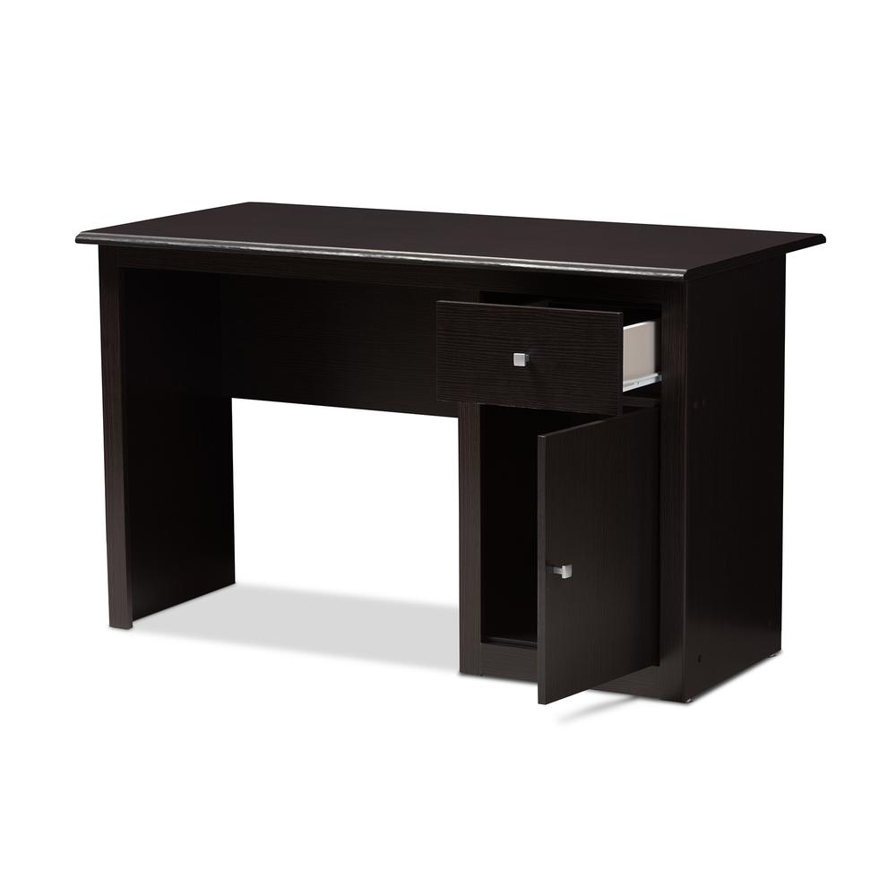 Baxton Studio Belora Modern and Contemporary Wenge Brown Finished Desk. Picture 11