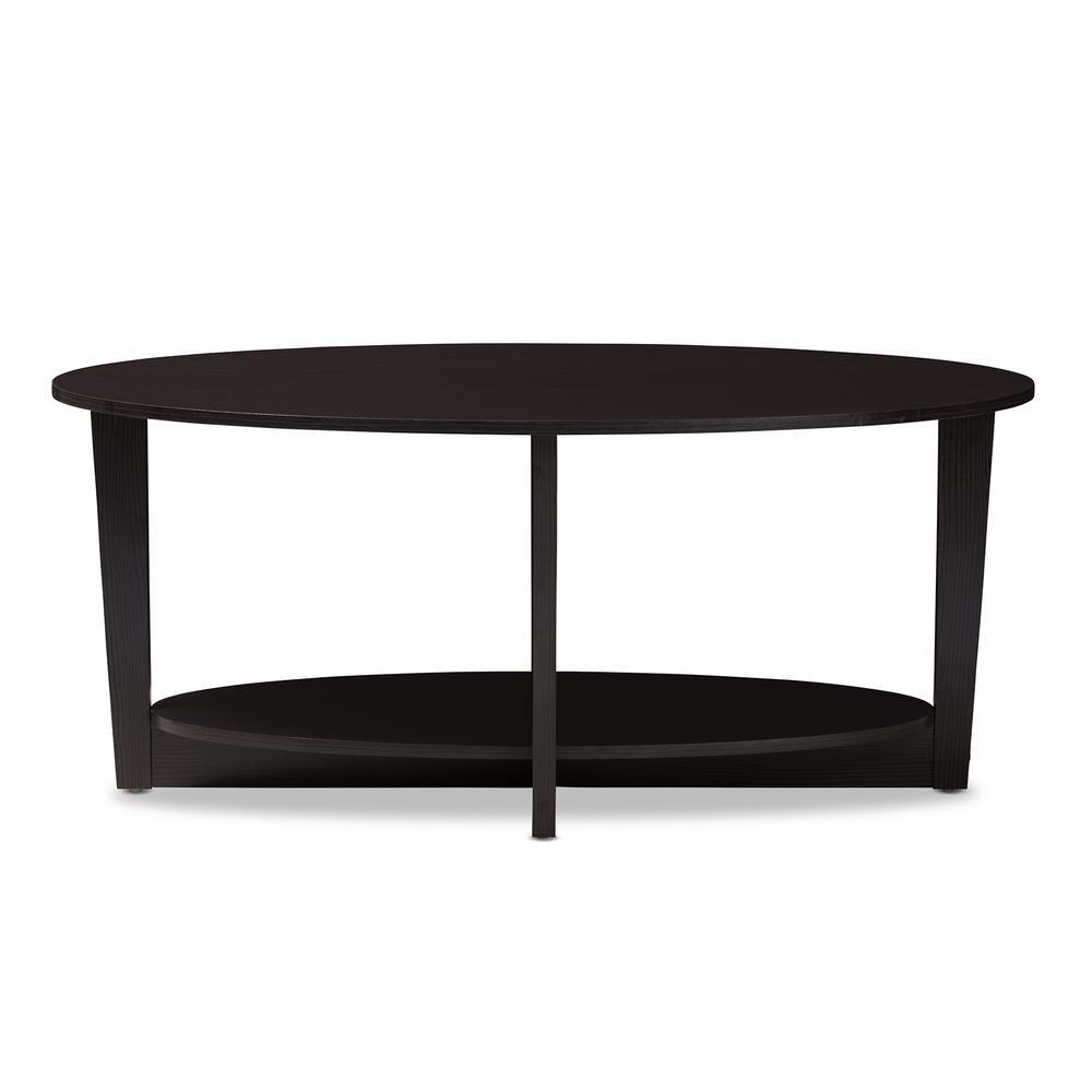 Baxton Studio Jacintha Modern and Contemporary Wenge Brown Finished Coffee Table. Picture 9