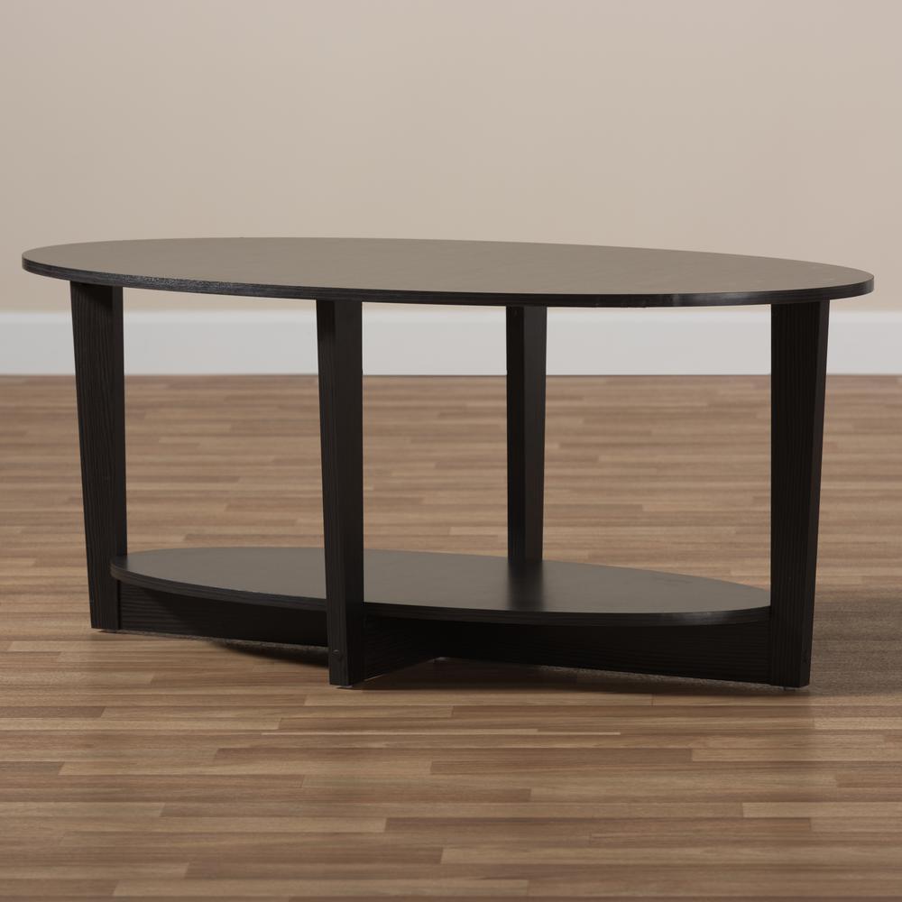 Baxton Studio Jacintha Modern and Contemporary Wenge Brown Finished Coffee Table. Picture 13