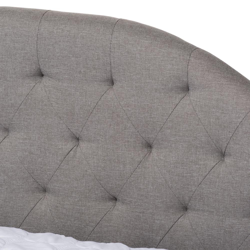 Grey Fabric Upholstered Full Size Daybed with Trundle. Picture 17