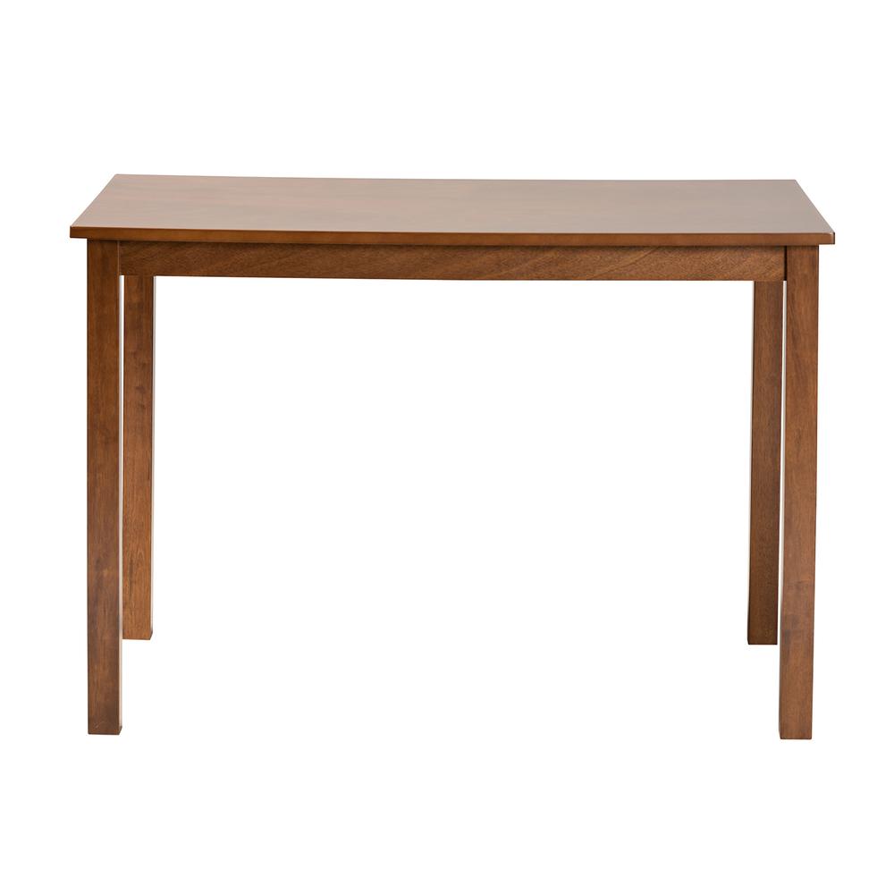 Baxton Studio Eveline Modern Walnut Brown Finished Wood 43-Inch Dining Table. Picture 11