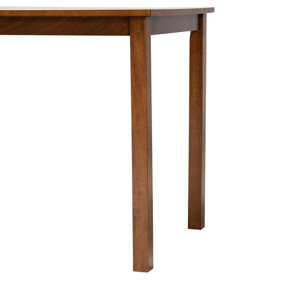 Baxton Studio Eveline Modern Walnut Brown Finished Wood 43-Inch Dining Table. Picture 13