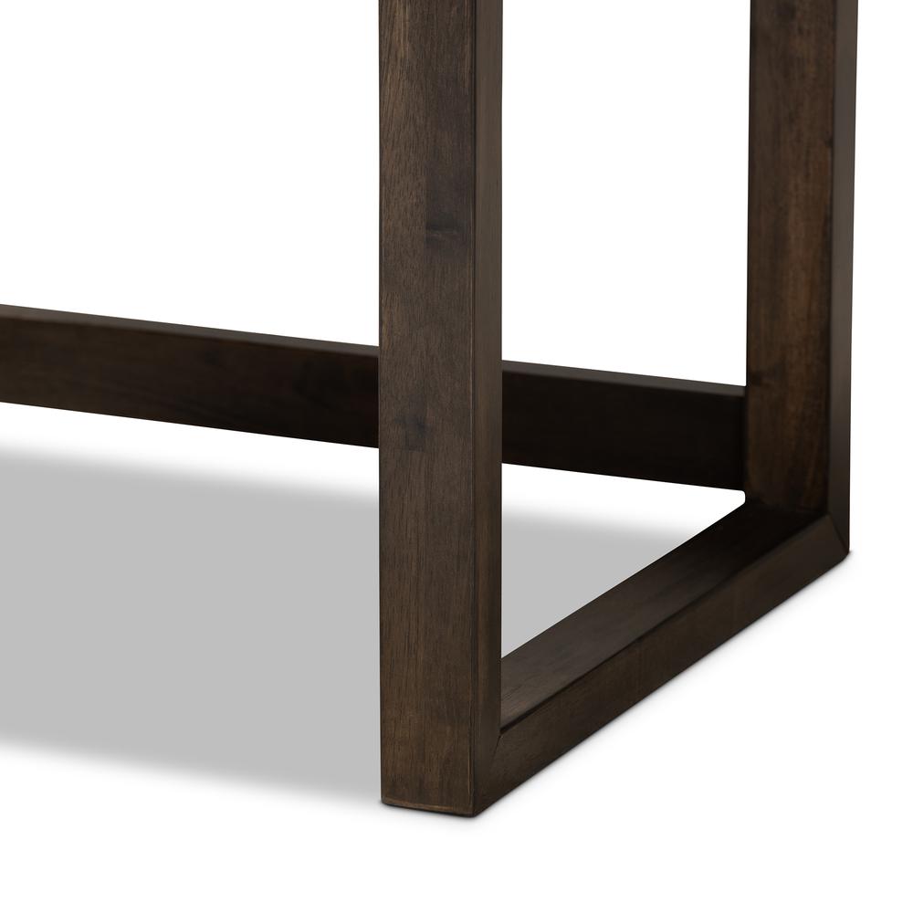 Inicio Modern and Contemporary Charcoal Brown Finished 1-Drawer Wood Nightstand. Picture 13