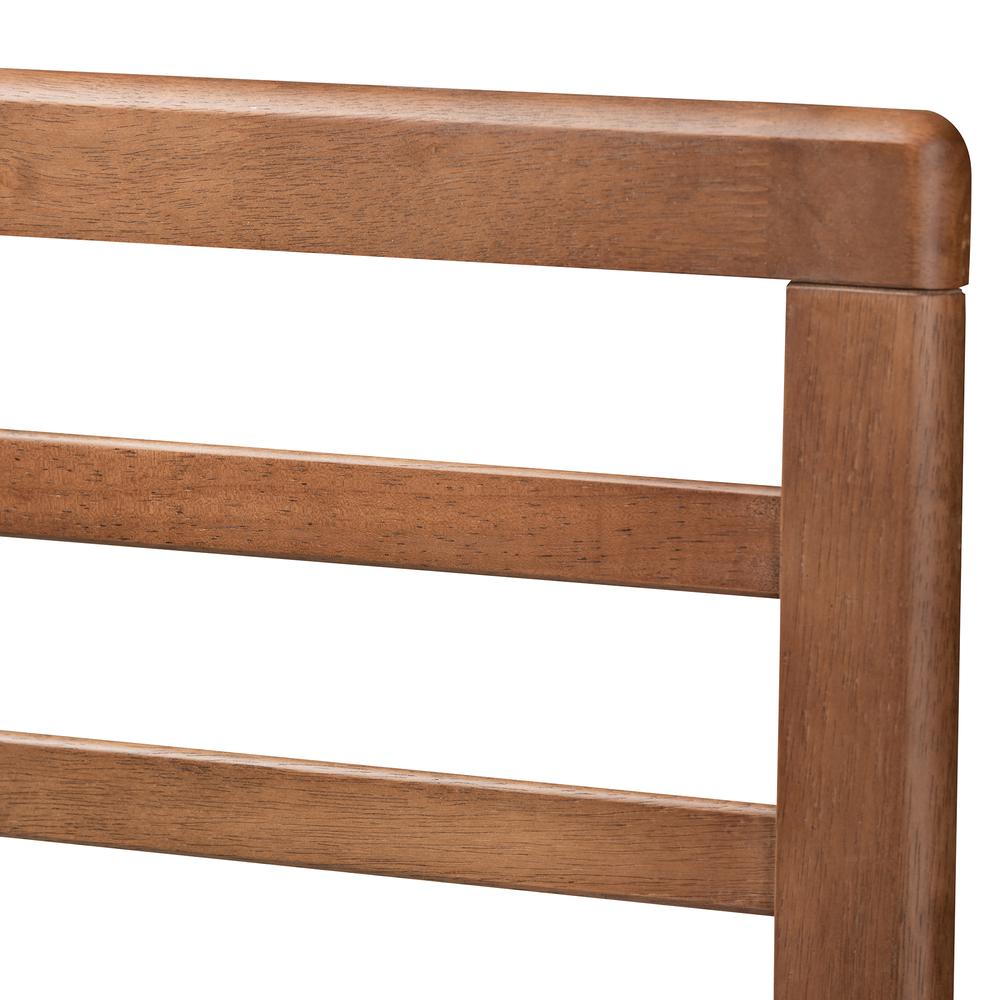 Walnut Brown Finished Wood 4-Drawer Full Size Platform Storage Bed. Picture 20
