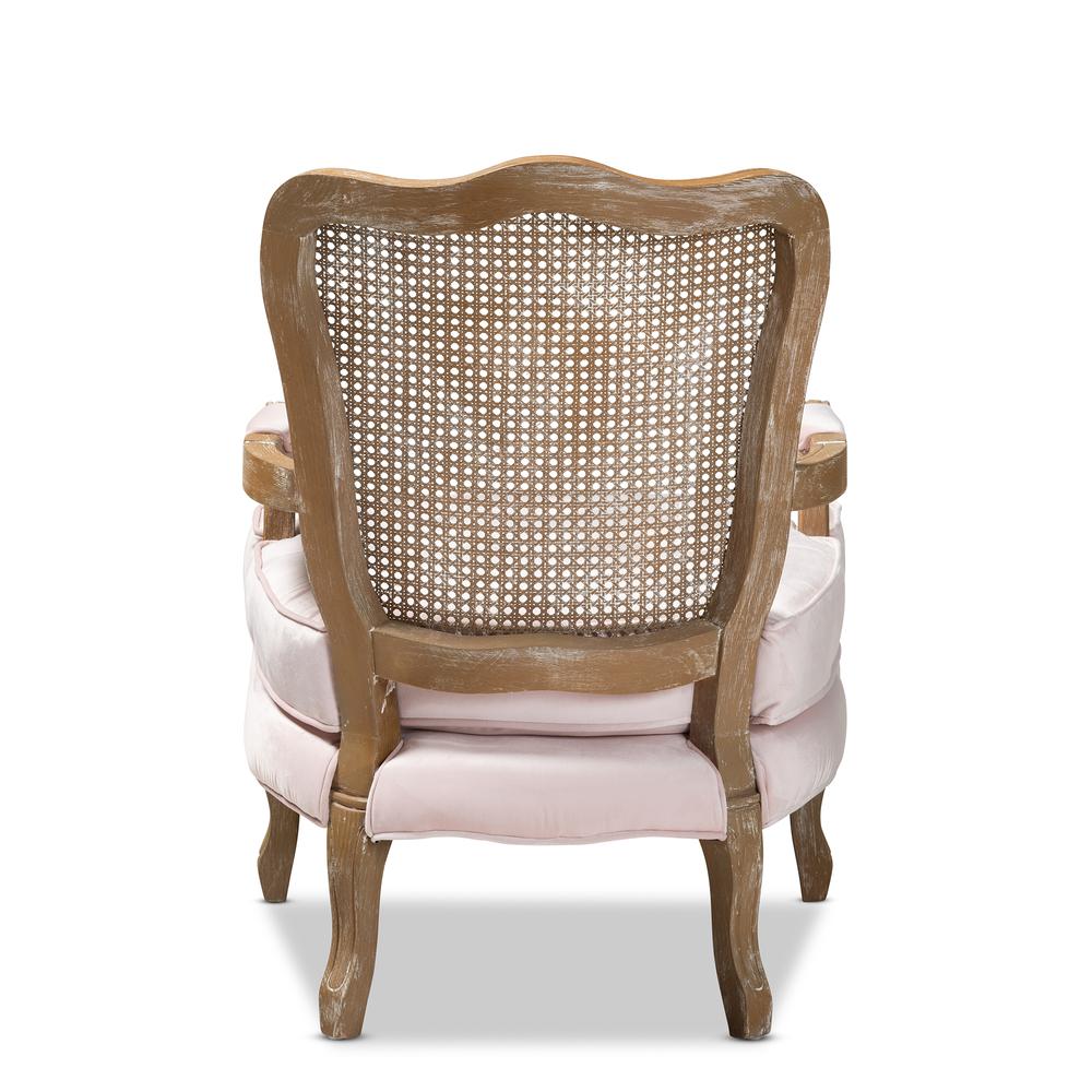 White-Washed Oak Wood Armchair. Picture 13
