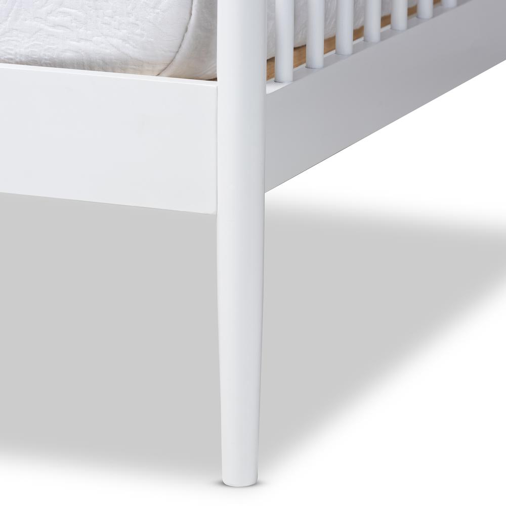 Renata Classic and Traditional White Finished Wood Twin Size Spindle Daybed. Picture 13