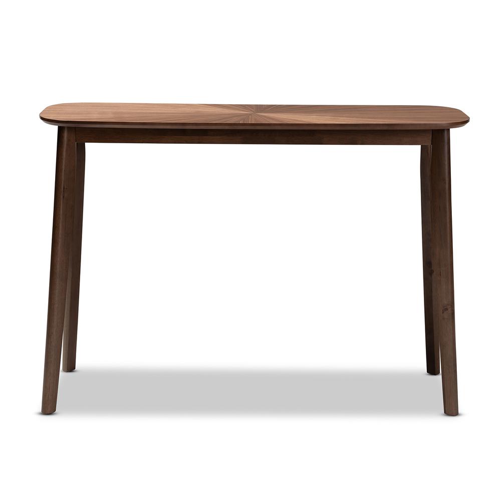 Baxton Studio Wendy Mid-Century Modern Walnut Finished Wood Console Table. Picture 9