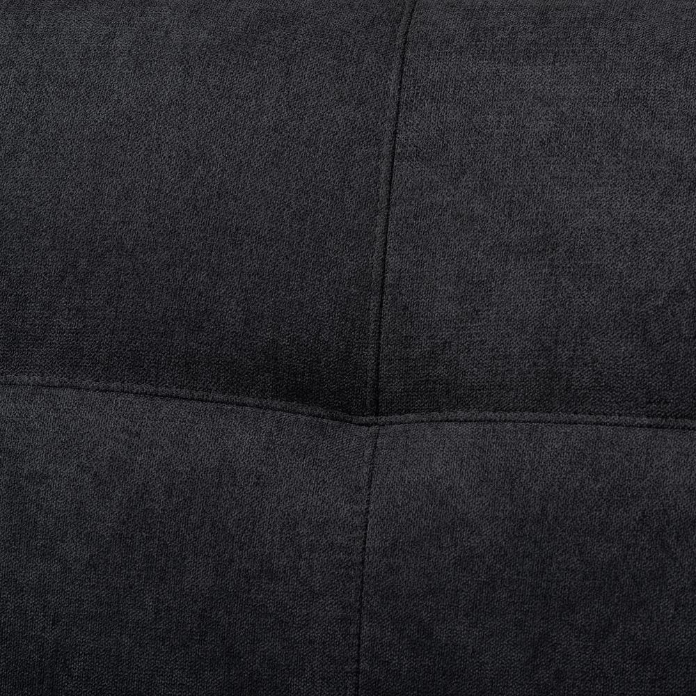 Baxton Studio Allister Mid-Century Modern Dark Grey Fabric Upholstered Sofa. Picture 14