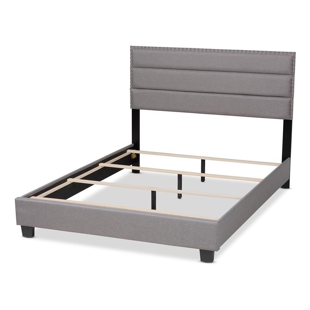 Baxton Studio Ansa Modern and Contemporary Grey Fabric Upholstered Full Size Bed. Picture 15