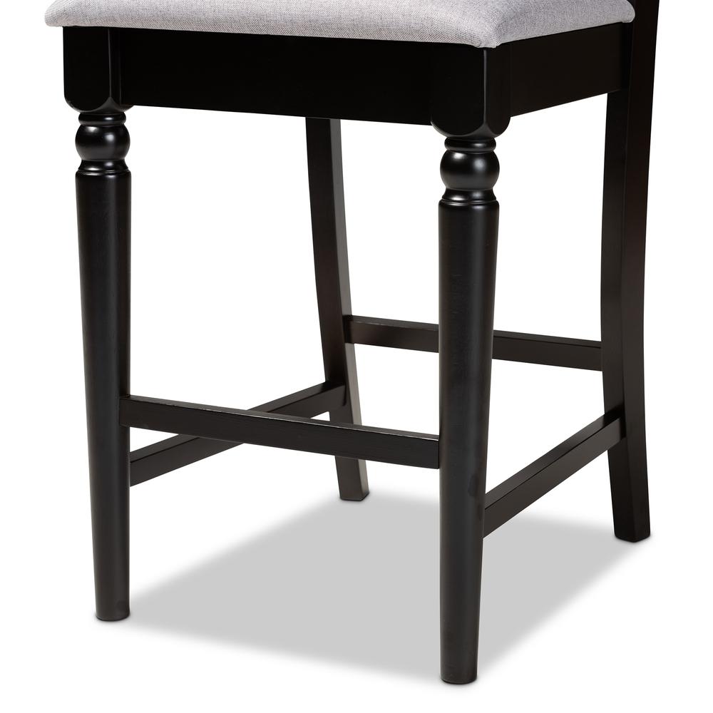 Espresso Brown Finished 2-Piece Wood Counter Stool Set of 4. Picture 13