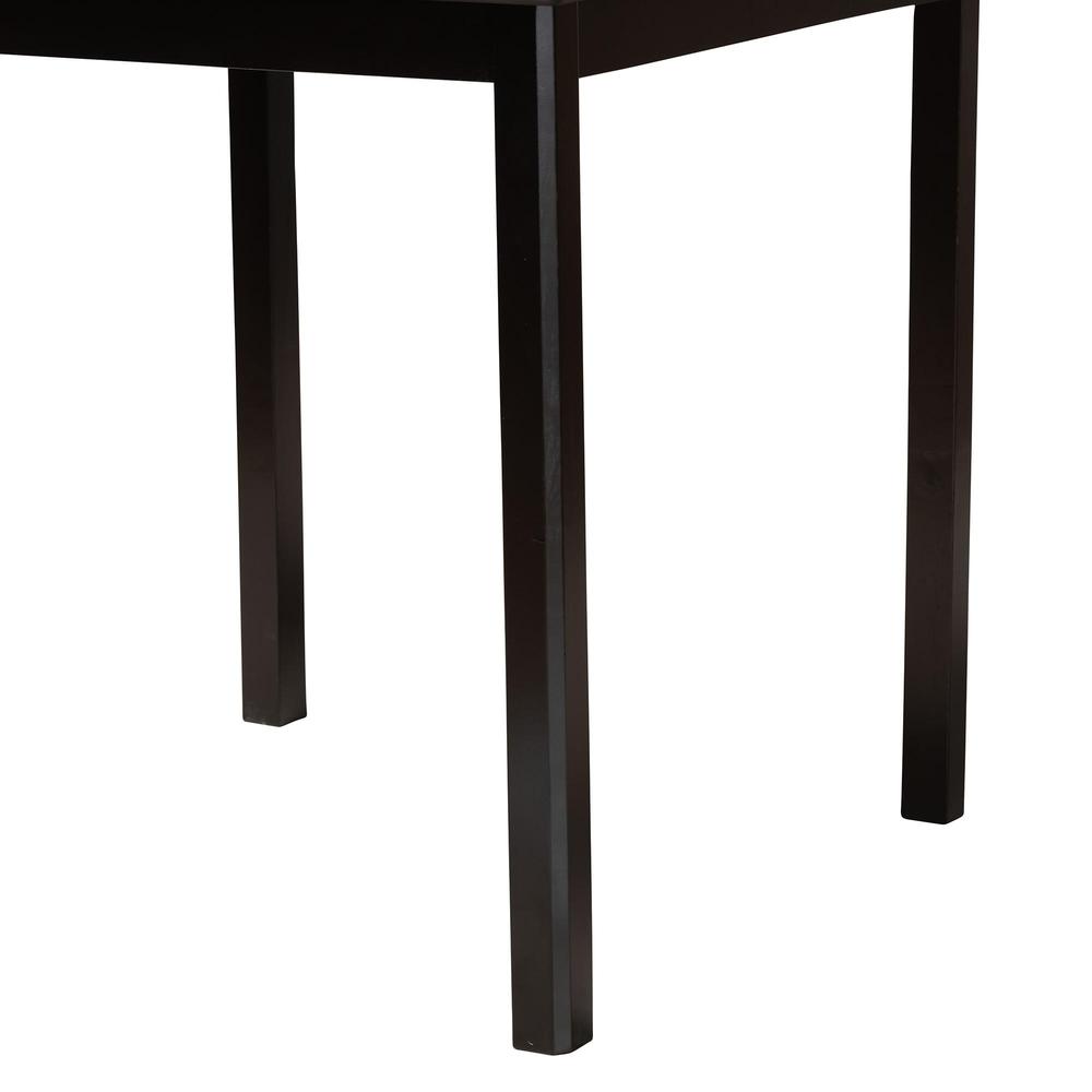 Lenoir Modern Espresso Brown Finished Wood Counter Height Pub Table. Picture 12
