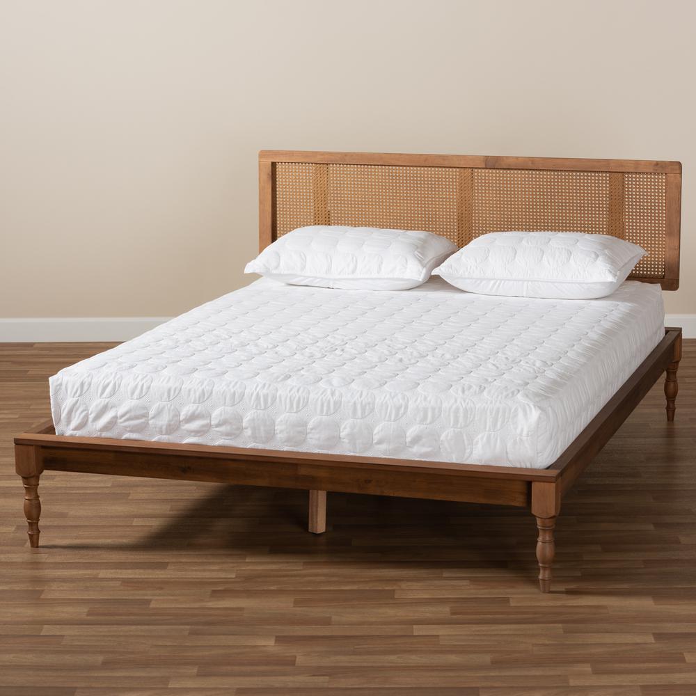 Synthetic Rattan Full Size Platform Bed. Picture 15