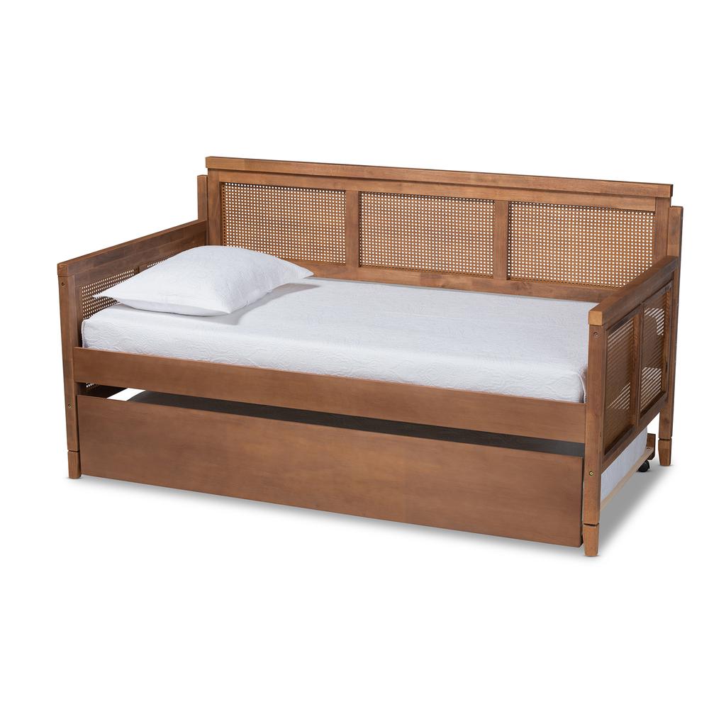 Synthetic Rattan Daybed with Trundle. Picture 12