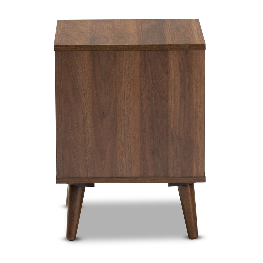 Baxton Studio Sami Mid-Century Modern Walnut Finished Wood End Table. Picture 10