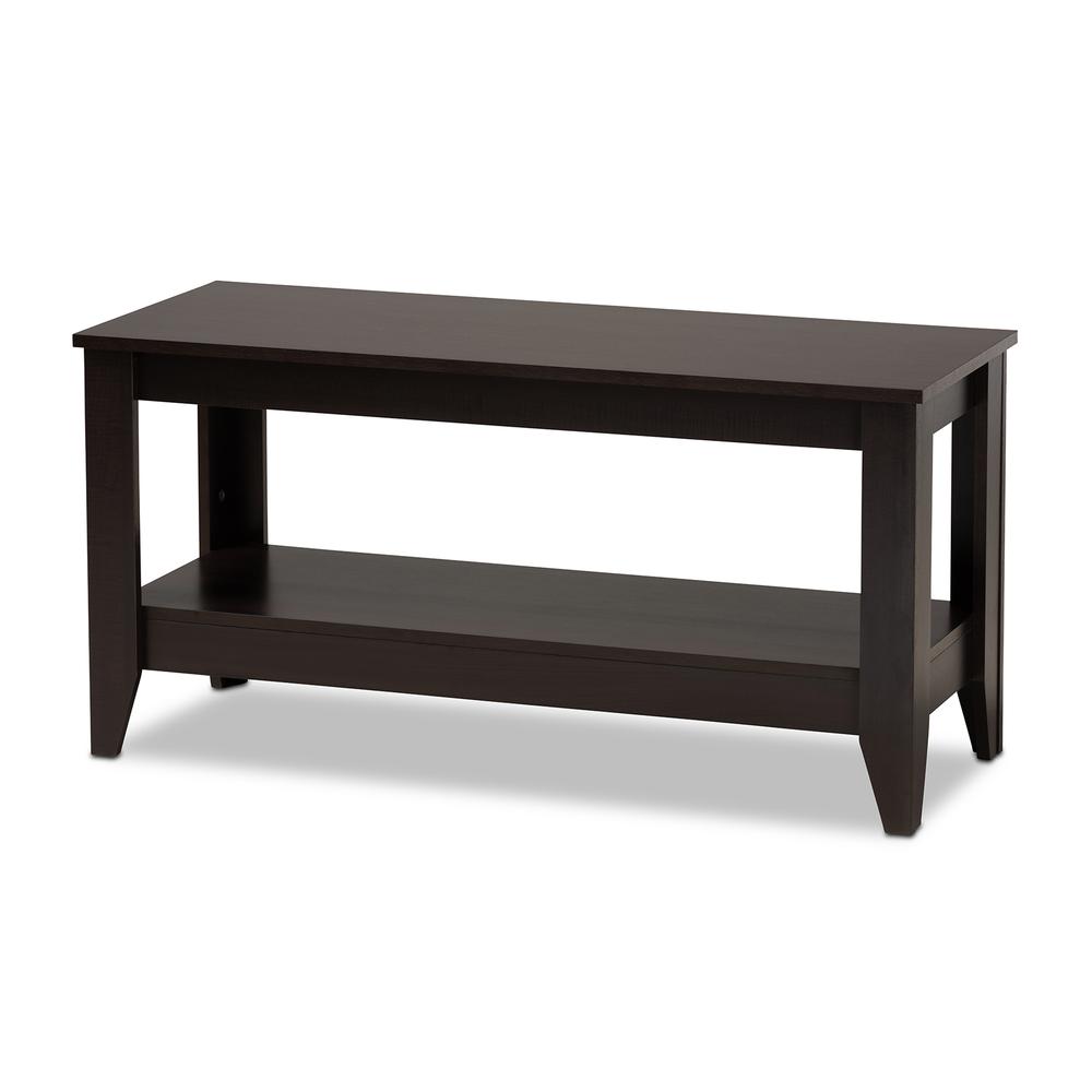 Baxton Studio Elada Modern and Contemporary Wenge Finished Wood Coffee Table. Picture 8