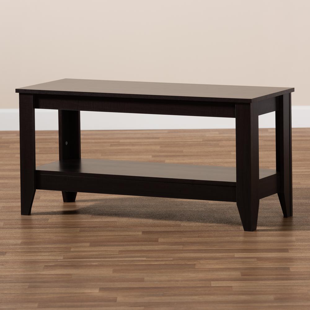 Baxton Studio Elada Modern and Contemporary Wenge Finished Wood Coffee Table. Picture 15