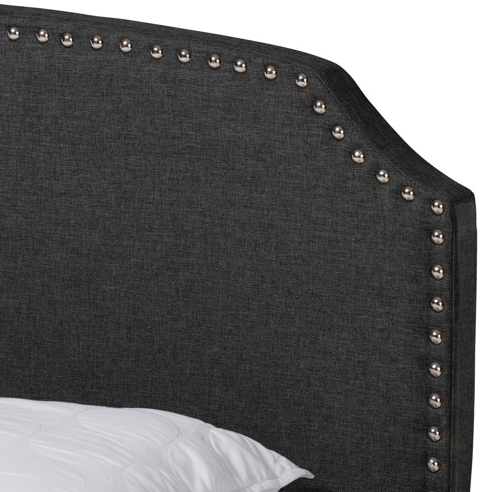Baxton Studio Larese Dark Grey Fabric Upholstered 2-Drawer Queen Size Platform Storage Bed. Picture 19
