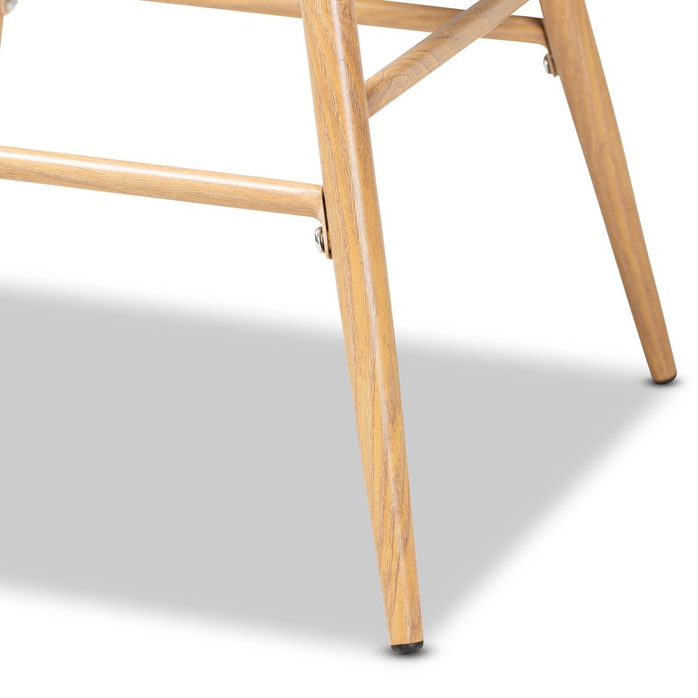 Baxton Studio Mairi Modern and Contemporary Beige Plastic and Wood Finished 2-Piece Counter Stool Set. Picture 14